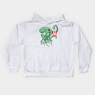 Octopus with Popcorn Kids Hoodie